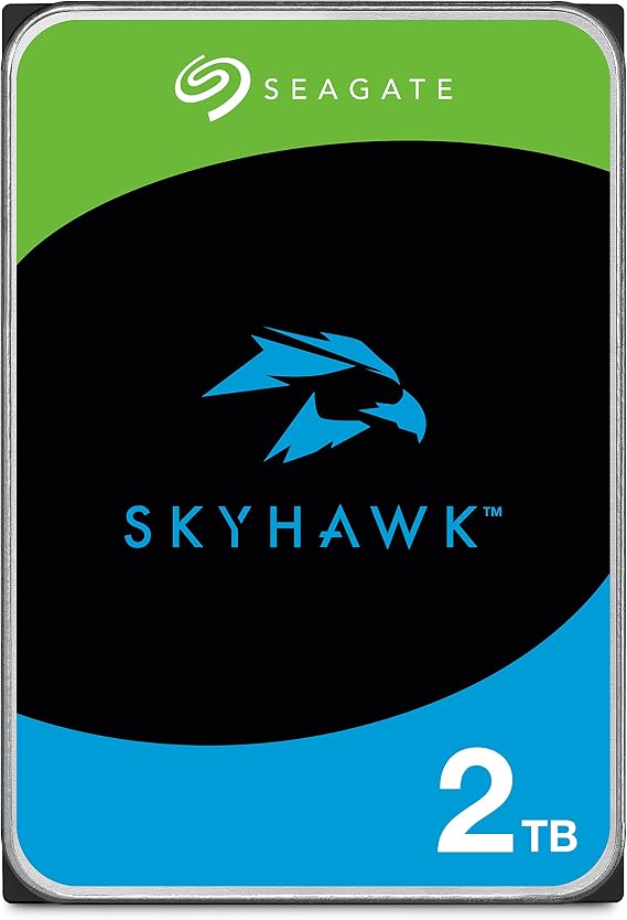 Seagate Skyhawk 2TB Video Internal Hard Drive HDD 3.5 Inch SATA 6Gb/s 256MB Cache for DVR NVR Security Camera System with in-House Rescue Services (ST2000VXZ17/017)