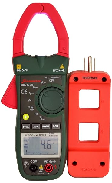 2138R-920 True-RMS AC/DC 1000 Amp Digital Clamp Meter with Line Splitter