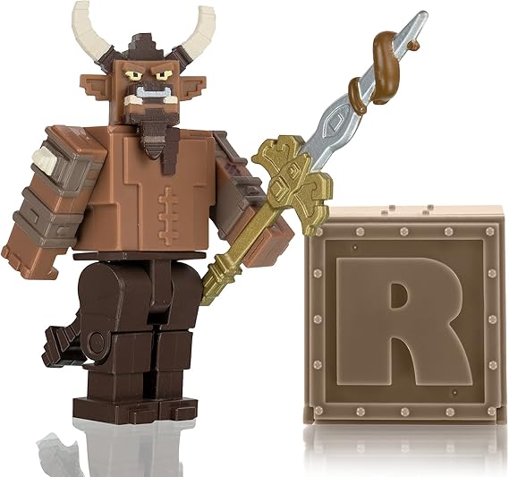 Roblox Action Collection - Kingdom Simulator: Minotaur Deluxe Mystery Figure Pack + Mystery Figure Bundle [Includes 2 Exclusive Virtual Items]