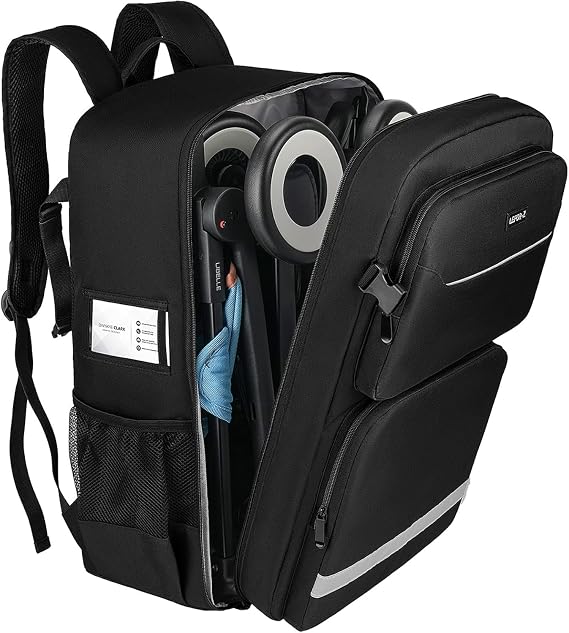 Stroller Travel Bag,Padded Stroller Backpack Compatible with Gb Pockit/GB Pockit+ All City/GB Pockit Air All Terrain/Cybex Libelle 2 Stroller,Large Capacity Stroller Accessories Storage(Bag Only)