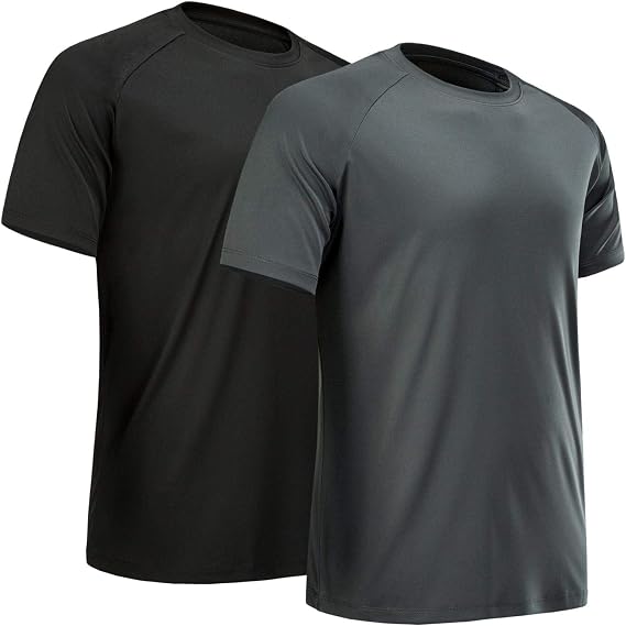 Workout Shirts for Men Short Sleeve Quick Dry Gym T Shirt
