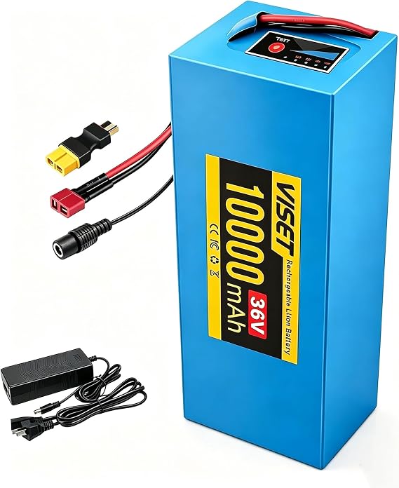 36V10Ah Battery,10AH 14AH 20AH 30AH Battery Lithium with LED Indicator Light,20A BMS,XT60 Connector