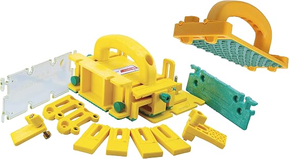MICROJIG GRR-RIPPER GR-281+GB-1 Complete 3D Pushblock System With Grr-Rip Block Smart Pushblock, Yellow