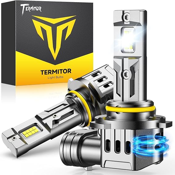 Termitor Upgraded 9006 HB4 LED Bulbs, 80,000LM Ultra Bright 15X Brighter Lights, 2026 Pro Core 16 6500K Chips, 90000Hrs Long driving Lifespan, CANBUS Ready, Plug & Play Fog Headlight Bulbs, Pack of 2