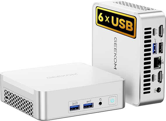 GEEKOM Mini PC XT12 Pro(3-Year Quality Support),with 12th Gen Intel i7-1280P NUC12 Mini Computers,16GB RAM/512GB NVMe PCIe Gen 4 SSD Windows 11 Pro Desktop PC,USB 4.0/2.5G LAN/8K,for Business|Office