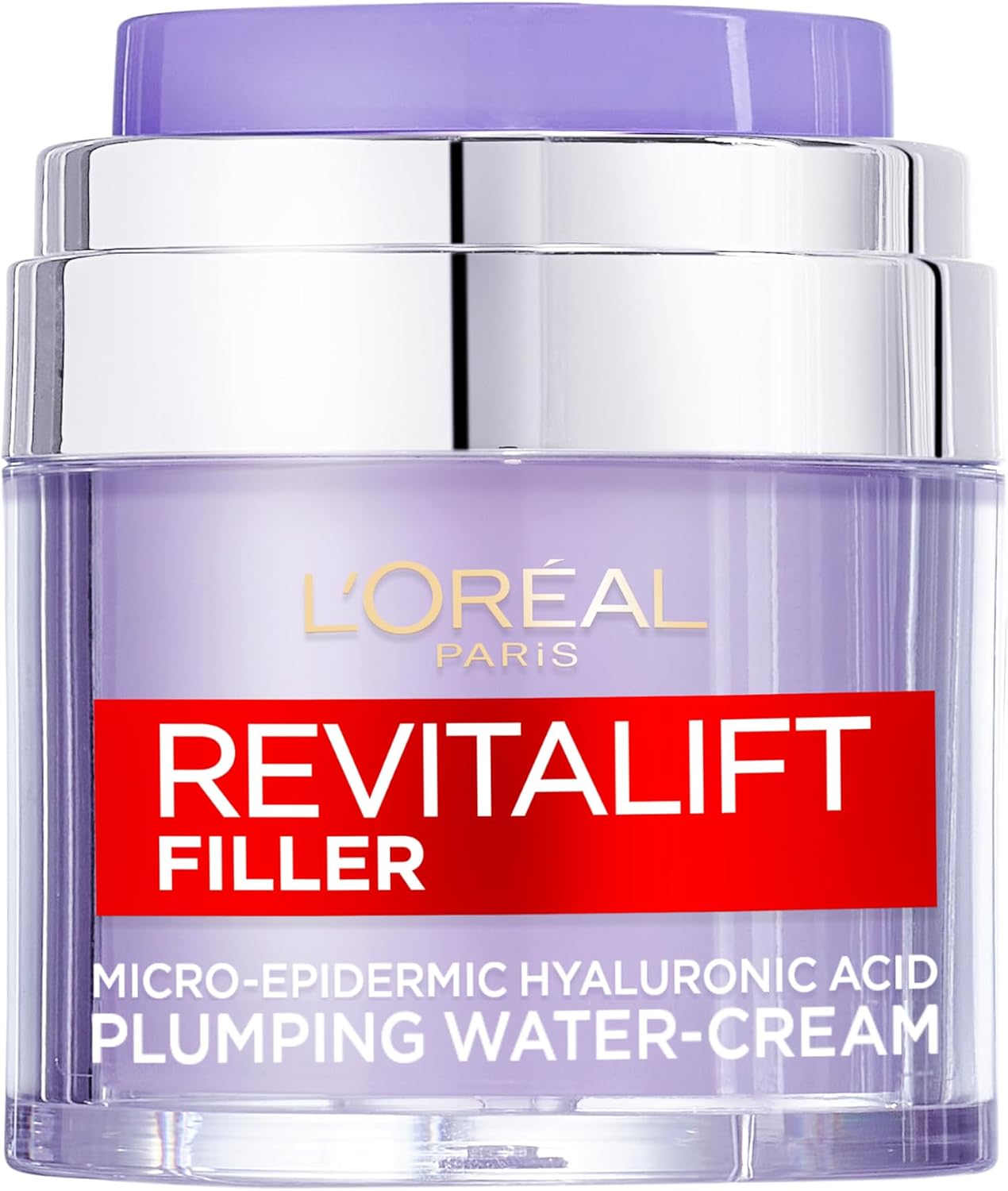 L'Oreal Paris Revitalift Filler Glass Skin Liquid Cream, Hybrid Milky Serum  Moisturiser, Korean-Skincare Inspired, For Glass Skin Glow, Hydration, Replump Skin [Hyaluronic Acid]