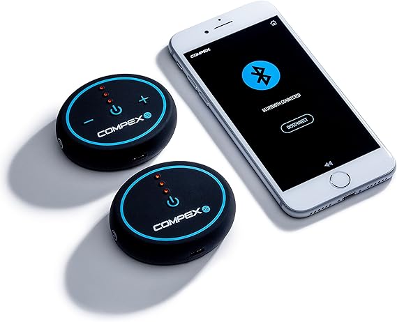 Compex - Wireless muscle stimulator Mini TENS, EMS, Massage - 2 independent channels, 6 programmes and controlled by an intuitive app