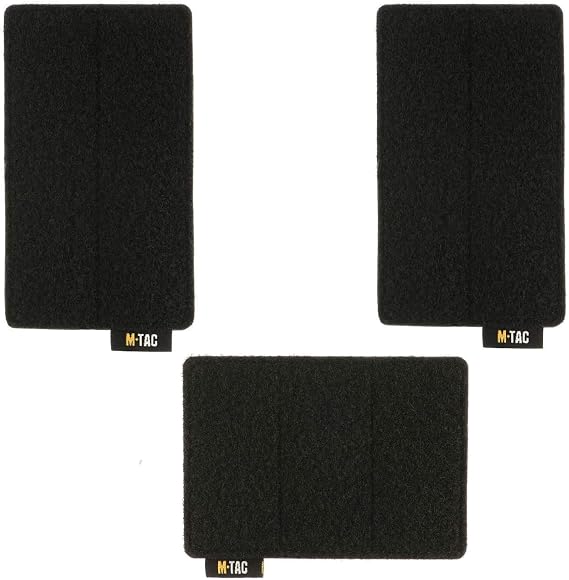 M-Tac Hook and Loop Tactical Morale Patches Board Molle Attachments Black Different Sizes