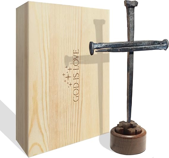 annrose Passion of Jesus Christ Crucifixion Nail Metal Cross