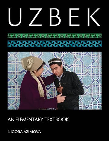 Uzbek: An Elementary Textbook
