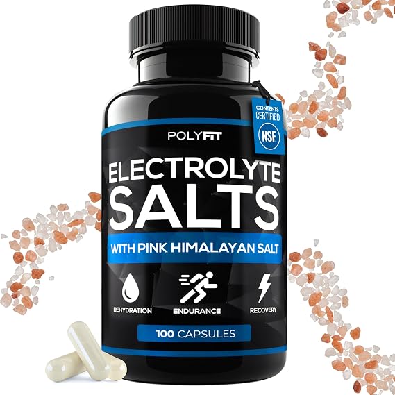 Electrolyte Salt Tablets - 100 Pills - Electrolytes Replacement Supplement for Rapid Hydration