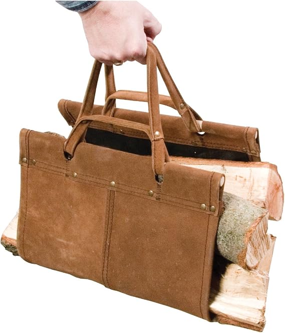 Panacea 15255 Leather Log Tote, 39-Inch by 14-Inch