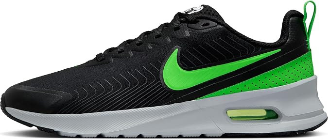 Nike Air Max Nuaxis Men's Shoes (HV5754-010, Black/Anthracite/Wolf Grey/Green Strike) Size 7
