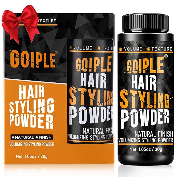 Hair Styling Natural Look Volumizing & Texturizing Hair Powder with Flexible Hold - 1.05oz Easy to Apply Texture Powder for Men, No Oil/Greasy/Residue