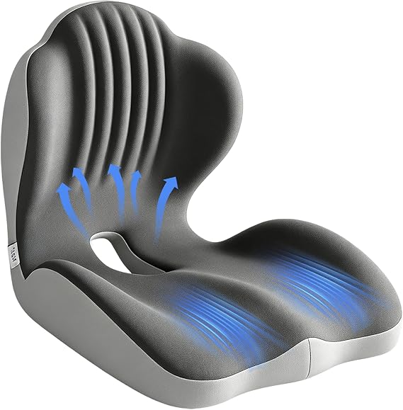 Ergonomic Memory Foam Seat Cushion, Car Seat Cushion,Lumbar Support Cushion