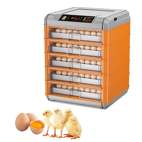 Egg Incubator, Fully Automatic Poultry Hatcher,Poultry Hatcher Digital Led Display Temperature Control Easy to Observe, for Home Science Lab Farm 320eggs