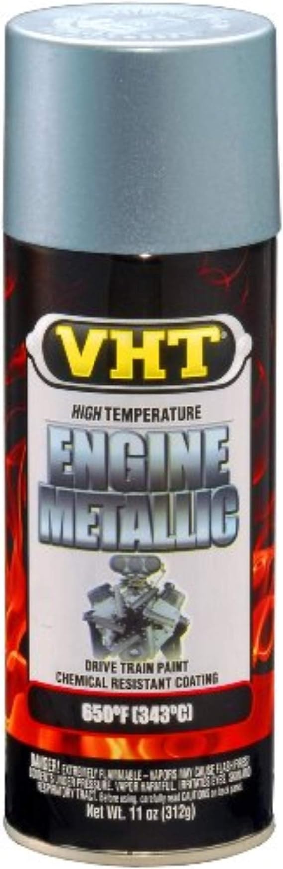 VHT SP403 Engine Metallic Titanium Silver Blue 11 oz. Aerosol