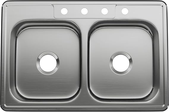 PROFLO PFSR332274A Bealeton 33" Drop In Double Basin Stainless Steel Kitchen Sink - Stainless Steel