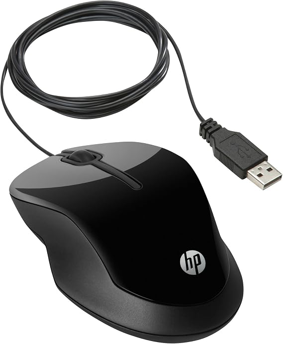 HP Wired USB Mouse X1500 (Black)