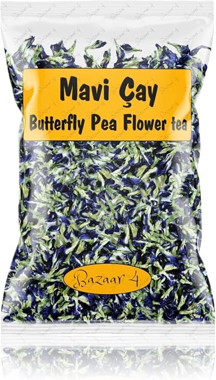 Bazaar 4 Blue Tea - Blue Butterfly Ivy Tea - Butterfly Pea Flower Tea 25 Gr