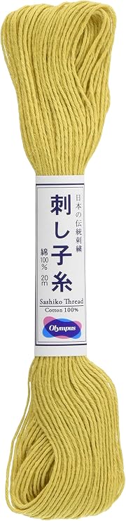 Olympus Sashiko 20m Skein Gold thread