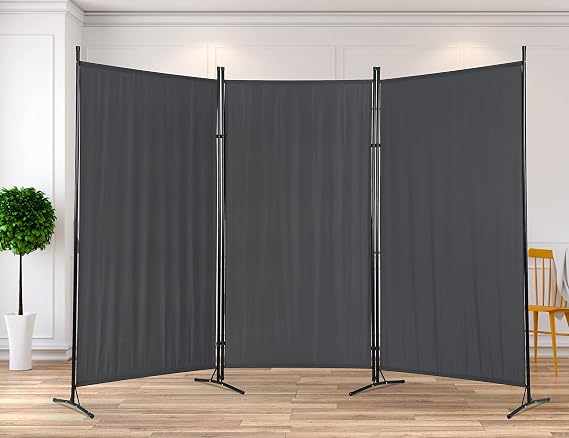 3 Panel Room Dividers and Folding Privacy Screens 5.9 Ft Tall 8.5 Ft Wide Folding Partition Privacy Screen Panels Freestanding Partition Wall Dividers Screen Dressing Screen Classroom Dividers