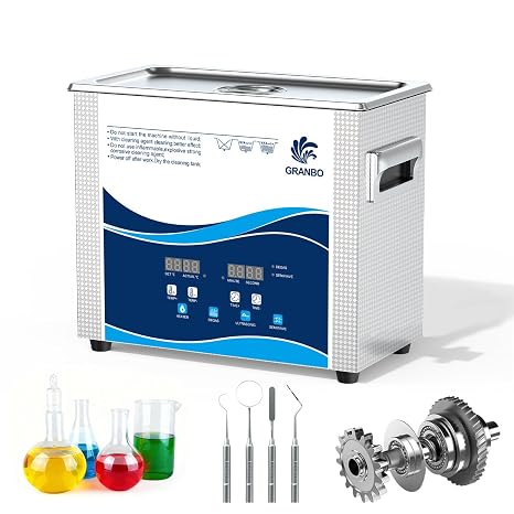 Granbo Professional Ultrasonic Cleaner 4.5L with Heater Timer and Degassing