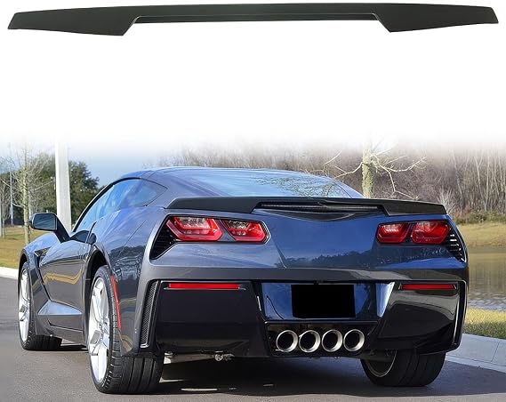 ABS Plastic Matte Black Trunk Spoiler for 2014-2019 Chevy Corvette C7