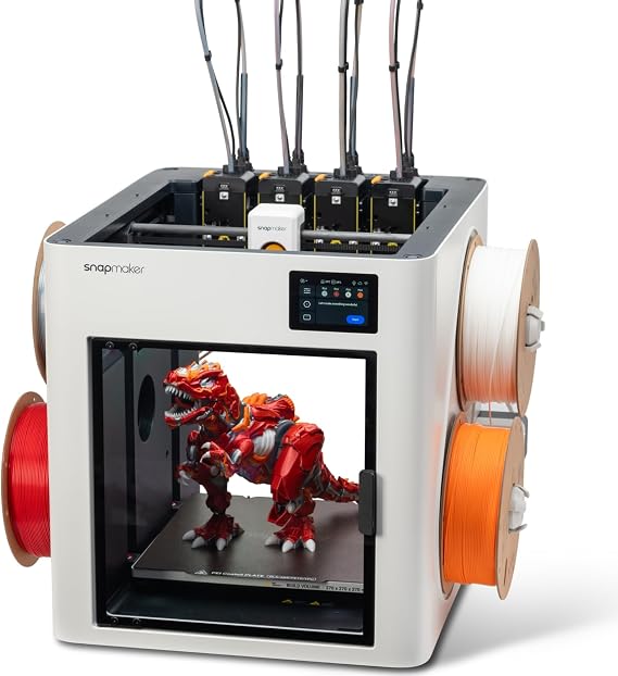 Snapmaker U1 3D Printer,4-Toolhead with 5s Toolchanger,Multi-Color Printing