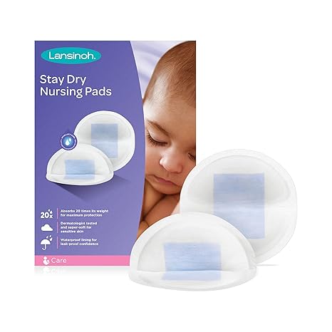 Lansinoh Nursing Pads Stay Dry 60 Each (Pack of 8)