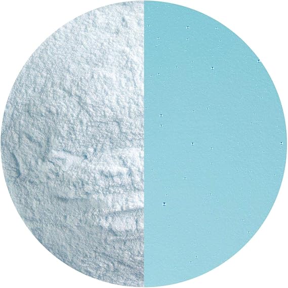 5 Oz Light Turquoise Blue Transparent Powder Frit - 90 Coe