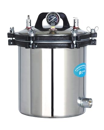 24L Steam Autoclave Sterilizer High Pressure Stainless Steel Sterilization YX-24LM