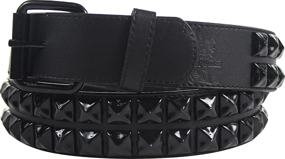 Punk Rock Classic Pyramid Studded Leather Belt
