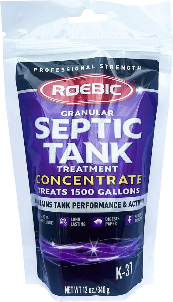Roebic K-37 Granular Septic Tank Treatment, 12 oz