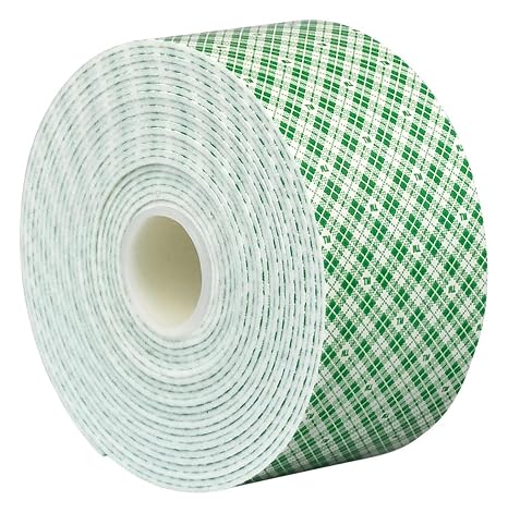 3M 4032 Natural Polyurethane Double Coated Foam Tape, 3" width x 5yd length (1 roll)
