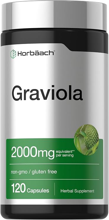 Horbaach Graviola Capsules | 120 Count | Soursop (Annona Muricata)