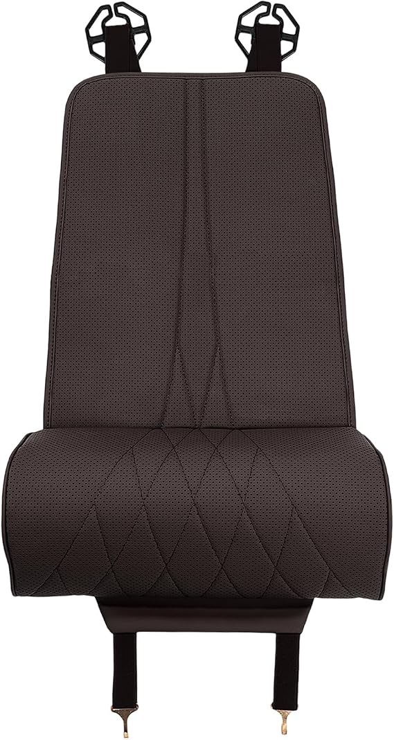Car Seat Extender with Knee Support Lengthen Leg Cushion Ergonomic Coffee | Extension pad for comfort, ideal for trains trucks buses chairs, road trips home, ergonomic seated support, portable cushion