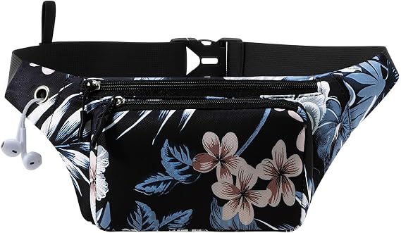 HUA ANGEL Fanny Pack for Women & Men - Crossbody Waist Bag Lightweight Belt Bum Bag for Sports, Travel, Hiking, Everyday Use
