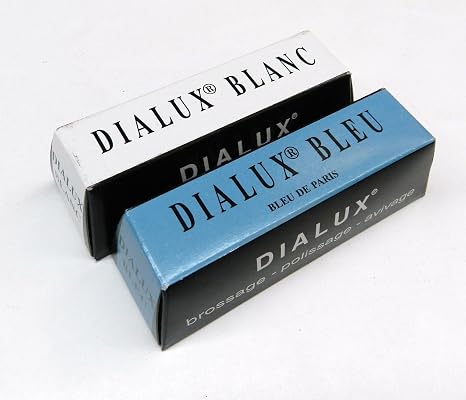 Jewelers Rouge DIALUX POLISHING Compound White & Blue for White Gold and Silver (E 8)