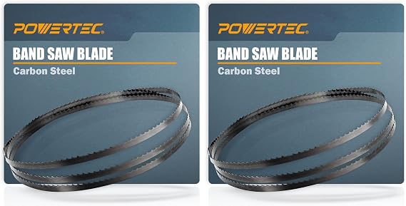POWERTEC 59-1/2 Inch x 1/8 Inch x 14 TPI Bandsaw Blades for Woodworking, Band Saw Blades for Sears Craftsman, B&D, Ryobi, Delta and Skil 9" Band Saw, 1PK (13100) (Pack of 2)