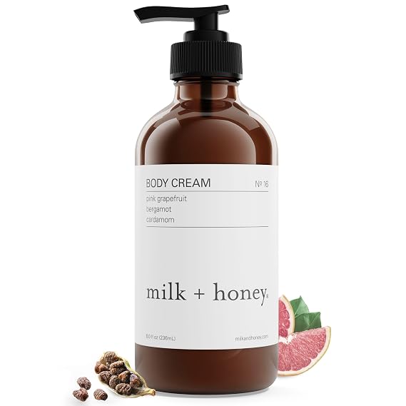 milk + honey Body Lotion No. 16, Pink Grapefruit Bergamot Cardamom, 8 oz