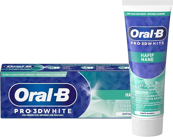 Oral-B Pro 3D White Hafif Nane Diş Macunu 75 ml