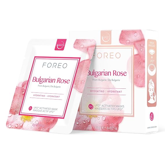 FOREO UFO Activated Mask Treatment for Anti-Aging, Bulgarian Rose, 0.21 Ounce (Pack of 6)