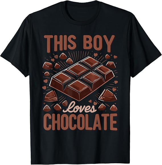 Chocolate | Dessert | This Boy Loves Chocolate T-Shirt
