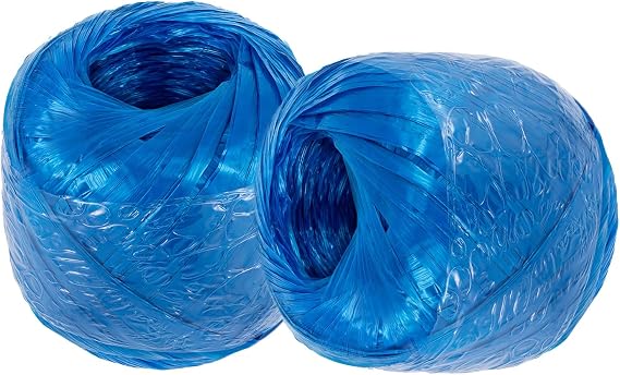 980 Feet Long Bundled Polyester Nylon Plastic Rope Twine,Polypropylene Twine for Household Gardening, Agricultural Packing, Tying, Binding, and Home Craft (Blue-490Feet/Roll)