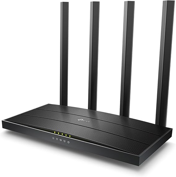 TP-Link Archer C6 Gigabit Wi-Fi Router Dual Band AC1200 Wireless, Black