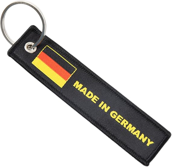 Great 1 Country Flag Made In Keychain Tag with Key Ring - Keys, Cars, Trucks, Motorcycles, Gifts - EDC