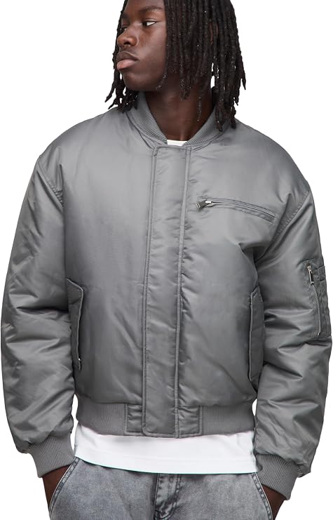 Men's Boxy Fit Ma1 Bomber Jacket