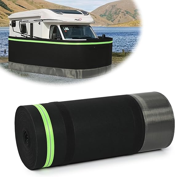 Rv Skirting,Camper Skirting for Bottom,Rv Skirt with Bottom Iron Mesh, Mobile Home Skirting Exterior for RV Garden Yard 5th Wheel (2.62x65.6ft)