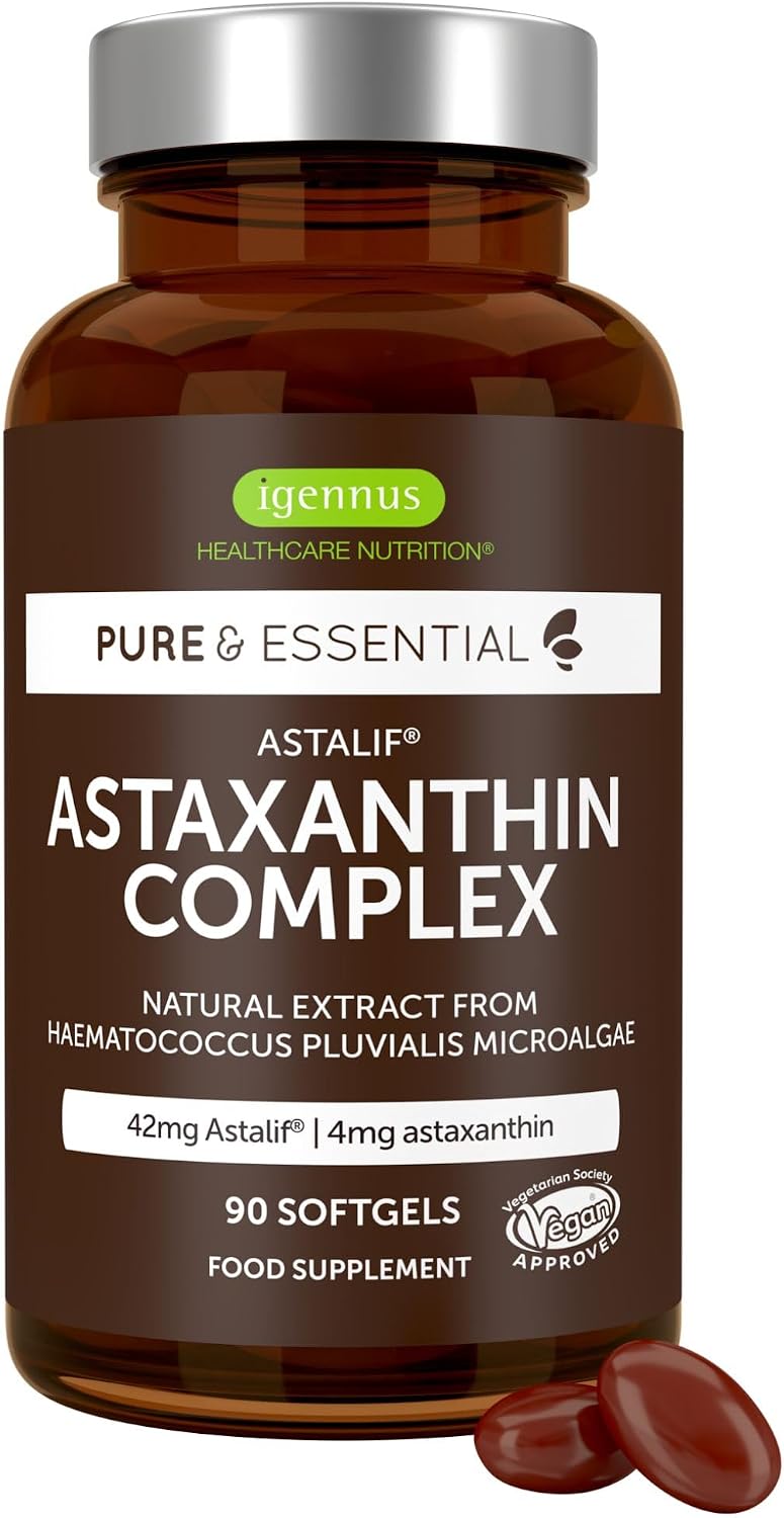 Igennus Healthcare Nutrition Pure Essentials Natural Astaxanthin Complex (90 Capsules)